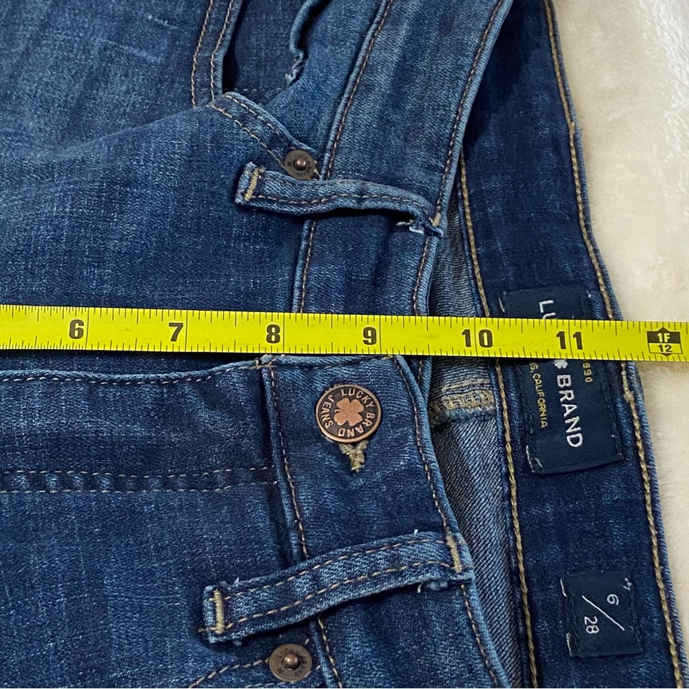 LUCKY BRAND / "Ava Crop" Mid Rise Skinny Jeans Size 6/28 - Picture 9 of 10